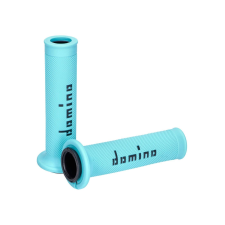 Domino Domino A010 On-Road markolat készlet türkiz / fekete, nyitott végekkel markolatgumi
