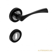 Domino Gréta Pro Körrozettás Black Line Fekete Szín BB zár és alkatrészei