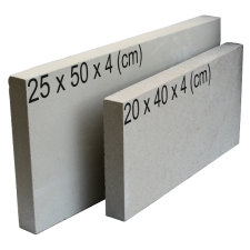 DOMOFIRE SAMOTT TÁBLA FEHÉR 25X50X4 CM hűtés, fűtés szerelvény