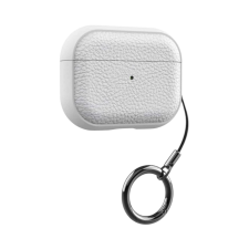 Domshop AirPods tok bőrhatású textúrával, kulcstartóval fülhallgató, fejhallgató tok