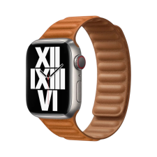 Domshop Apple Watch Mágneses Bőr Szíj okosóra kellék