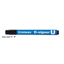 DONAU Alkoholos marker, 2-4 mm, kúpos, DONAU &quot;D-signer U&quot;, fekete filctoll, marker