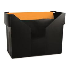  DONAU Függőmappa tároló, műanyag, 5 db függőmappával, DONAU, fekete mappa