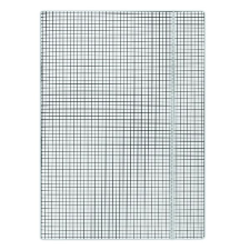 DONAU Gumis mappa DONAU A/4 karton kockás fehér mappa
