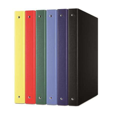 DONAU Gyűrűs könyv, 4 gyűrű, 35 mm, A4, PP/karton, DONAU, citromsárga gyűrűskönyv