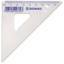  DONAU Háromszög vonalzó, műanyag, 45°, 8,5 cm, DONAU vonalzó
