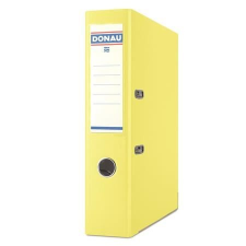 DONAU Master iratrendező 75 mm A4 PP/karton élvédő sínnel citromsárga (3967001PL-11) gyűrűskönyv