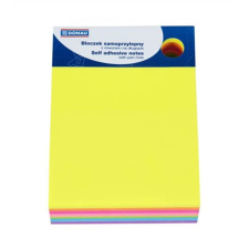 DONAU Öntapadó jegyzettömb, 101x76 mm, 7x40 lap, DONAU, vegyes szín post-it