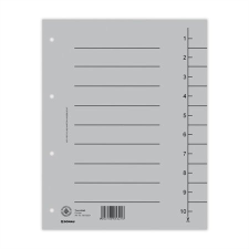  DONAU Regiszter, karton, A4, DONAU, szürke regiszter és tartozékai