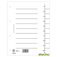 DONAU Regiszter, karton, A4, fehér regiszter és tartozékai
