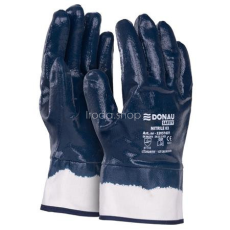 DONAU Szerelőkesztyű, nitril, DONAU "Safety 03", 11/XXL méret, sötétkék