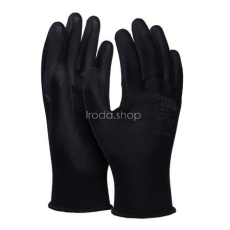 DONAU Szerelőkesztyű, PU, DONAU "Safety", 10/XLméret, fekete