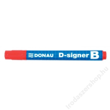 DONAU Táblamarker, 2-4 mm, kúpos, DONAU D-signer B, piros (D7372P) filctoll, marker