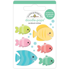 Doodlebug Design Díszítőelem - Seaside Summer - Tropical Fish - Doodle-Pops (1 db) matrica