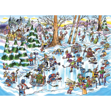 Doodletown: jégkorongváros puzzle 1000 darabbal puzzle, kirakós