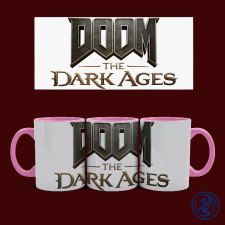  Doom - The Dark Ages logó bögre (Rózsaszín) ajándéktárgy
