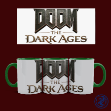  Doom - The Dark Ages logó bögre (Zöld) ajándéktárgy