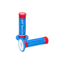 Doppler 3D kék / fehér / piros markolatok Doppler Kormány és tartozékai Markolat egyéb motorkerékpár alkatrész