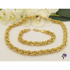  Doris antiallegén szett nyaklánc karkötő-18k ékszer szett