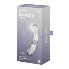  Double Crystal transparent műpénisz, dildó