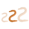 DoublePlayz Scolop M – prémium dupla dildo, 50 x 4 cm, narancssárga