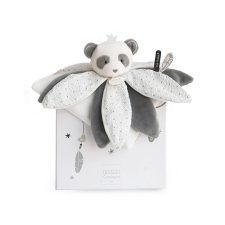 Doudou ajándékcsomag – plüss panda szundikendő 26 cm plüssfigura