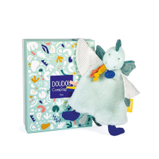 Doudou et Compagnie Paris Doudou Ajándék készlet - Plüss játék dinoszaurusz zöld 25 cm készségfejlesztő