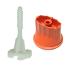 Dovaro RI-Level Csavaros lapszintező, 100db FEJ + 500db TALP, 2mm "X" fuga, 3-24mm lap (d8872xbcs13)