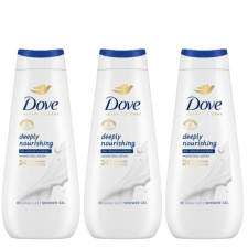 DOVE Advanced Care Deeply Nourishing Krémtusfürdő 3x400ml tusfürdők