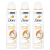 DOVE Advanced Care női Dezodor Kókusz és Jázmin Flower Scent 3x150ml