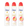 DOVE Go Fresh Peach &amp; White Blossom izzadásgátló aeroszol (3x150 ml)