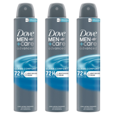 DOVE Men+Care Advanced férfi Dezodor Clean Comfort 3x200ml kozmetikai ajándékcsomag
