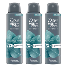 DOVE Men+Care Advanced férfi Dezodor Eucalyptus + Mint 3x150ml kozmetikai ajándékcsomag