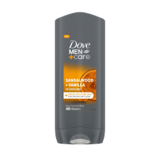 DOVE Men+Care Sandalwood + Vanilla tusfürdő testre, arcra, hajra (400 ml) tusfürdők