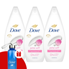 DOVE Petal Soft Krémtusfürdő 3x720ml + Ajándék Dove Kulacs kozmetikai ajándékcsomag