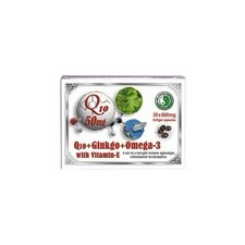 Dr.chen Q10 50 mg+Ginkgo+Omega-3 kapszula táplálékkiegészítő