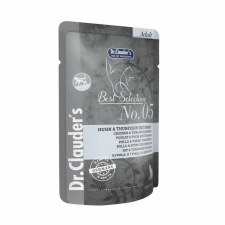 Dr.Clauders Best Selection Cat No5 alutasak csirke&tonhal spenóttal - Intestinal 85g macskaeledel
