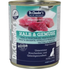 Dr.Clauders Dog Selected Meat Borjús és zöldséges konzerv 800 g kutyaeledel