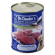 Dr.Clauders Dog Selected Meat Szárnyas Szíves konzerv 800g kutyaeledel