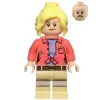  Dr. Ellie Sattler lego jurassic world figura - Coral Shirt with Dirt Spot