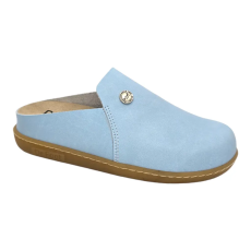 DR.FEET 19000 -es női Dr Feet bőr papucs - vilagos kek - kivehető talpbetet