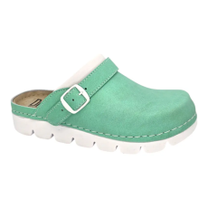 DR.FEET 9010 -es női Dr Feet bőr papucs - zold