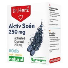 Dr. Herz Aktív Szén 250mg kapszula 60db vitamin és táplálékkiegészítő