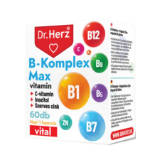 Dr. Herz B-Komplex MAX+Inozitol+C-vitamin+Szerves Cink vitamin és táplálékkiegészítő