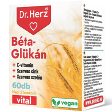  DR Herz Béta-Glükán+Szerves Zn,Se+C-vitamin 60 db kapszula vitamin és táplálékkiegészítő