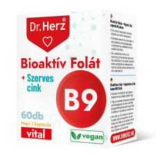  DR Herz Bioaktív Folát + Szerves Cink kapszula 60 db vitamin és táplálékkiegészítő
