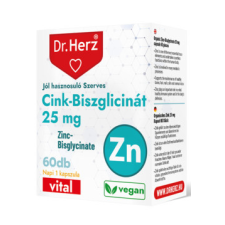 Dr. Herz Cink-Biszglicinát 25mg 60 kapszula vitamin és táplálékkiegészítő