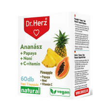 Dr Herz Dr. Herz Ananász Papaya Noni C-vitamin 60 kapszula vitamin és táplálékkiegészítő