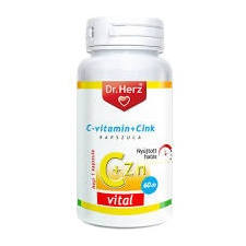 Dr Herz Dr. herz c vitamin+szerves cink kapszula 60 db vitamin és táplálékkiegészítő