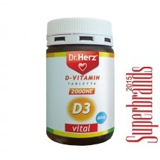 Dr. Herz DR Herz D-vitamin 2000 NE 60 db lágykapszula vitamin és táplálékkiegészítő